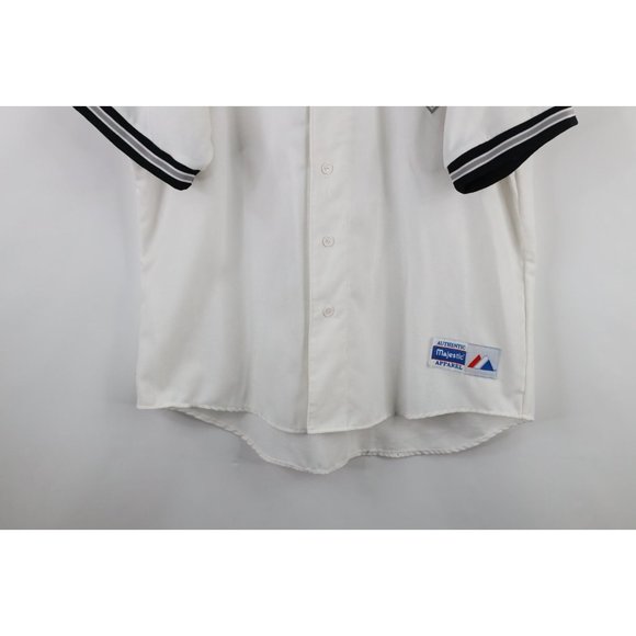Vintage 90s Majestic Mens 2XL XXL Chicago White Sox Baseball Jersey White USA - Picture 3 of 9